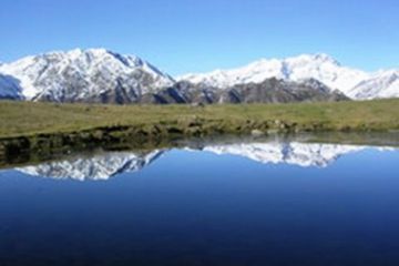 Alpe Pizzo - il Monte rosa riflesso nel lago